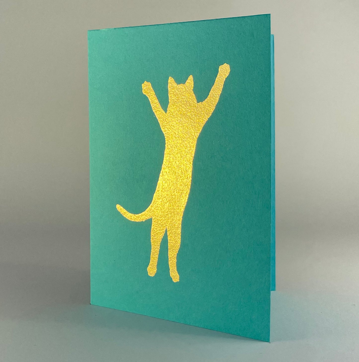 Cat 1 - Happy Cat on Blue Raspberry