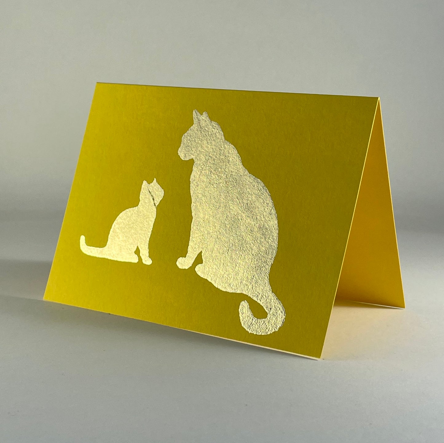 Cat 7 - Mom Cat and Kitten on Yellow