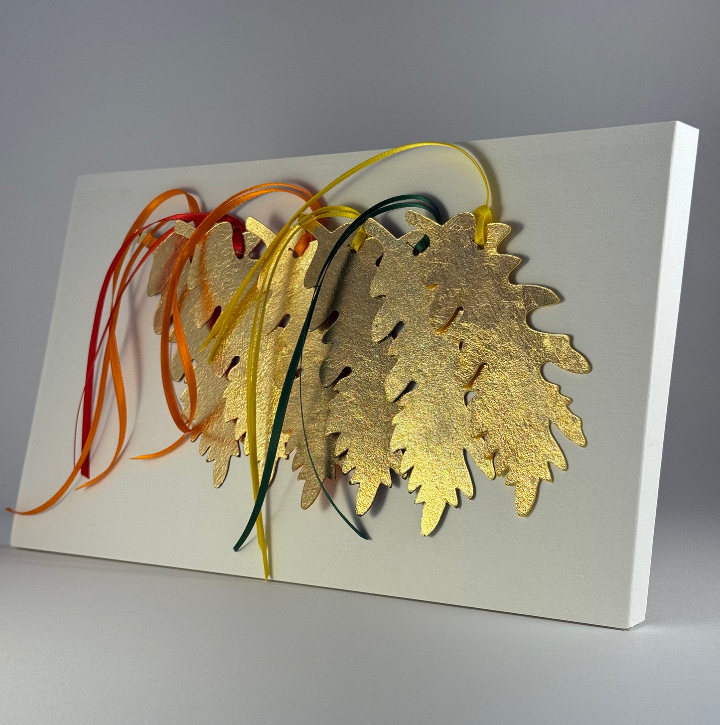 Tie On Tags - Leaf 2 - Oak Leaf - Set of six