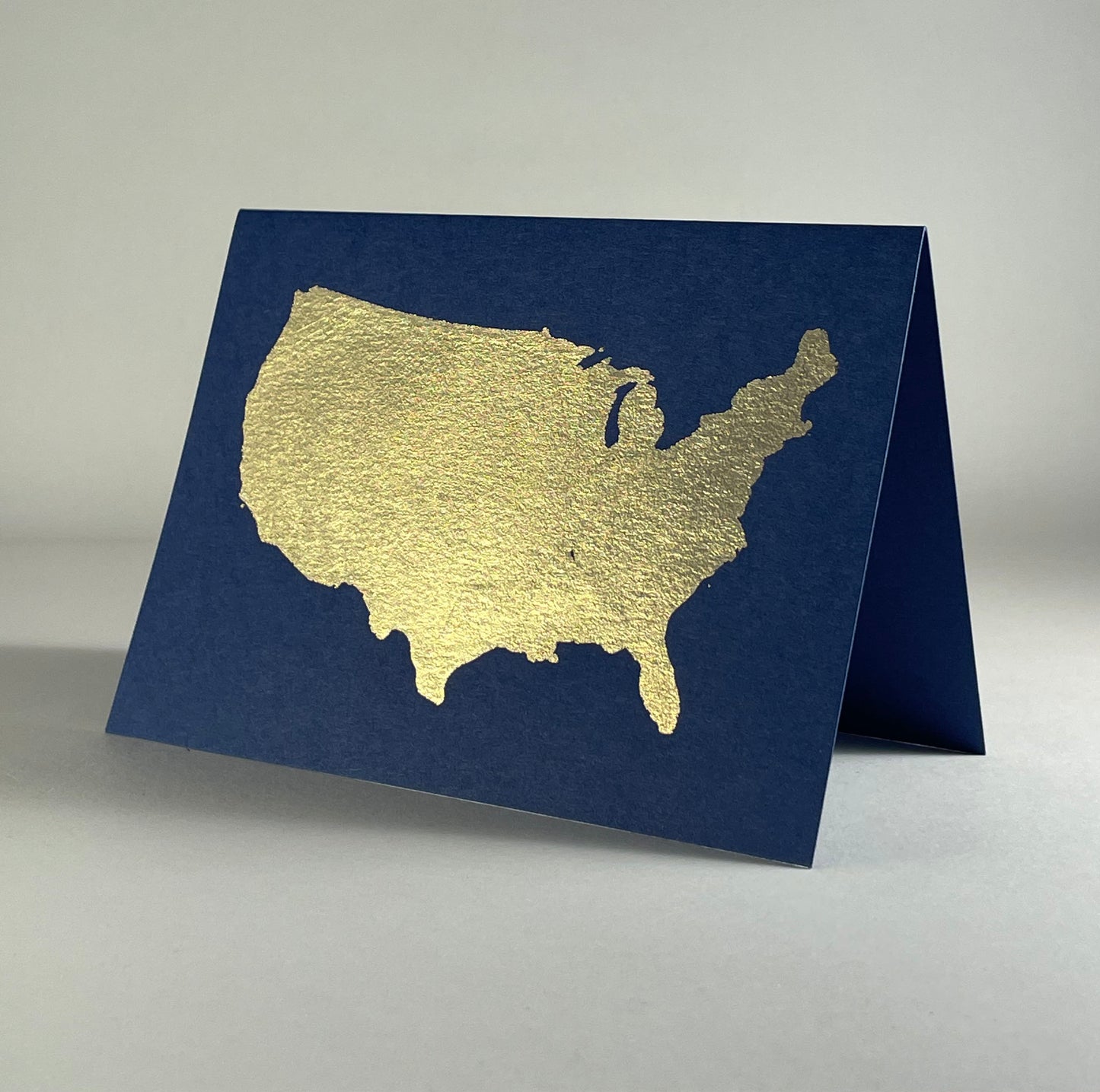 Map 33 - United States Map on Navy Blue