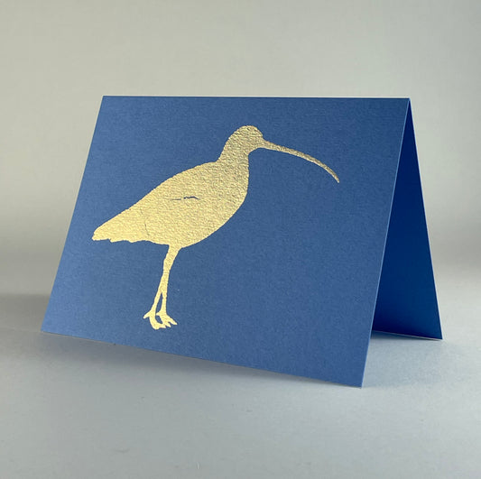 Bird 27 - Curlew on Blue