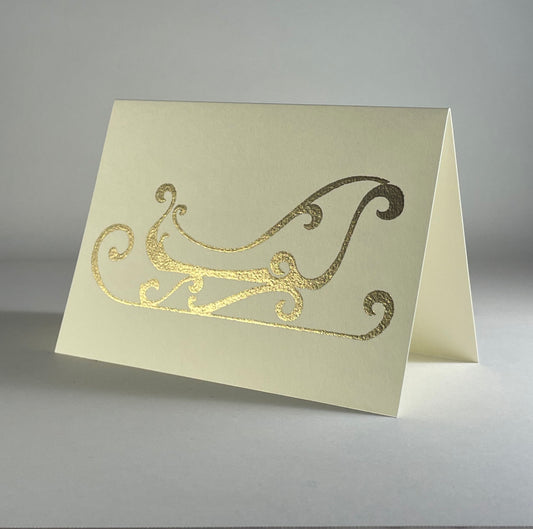 Christmas 15 - Sleigh on Ivory