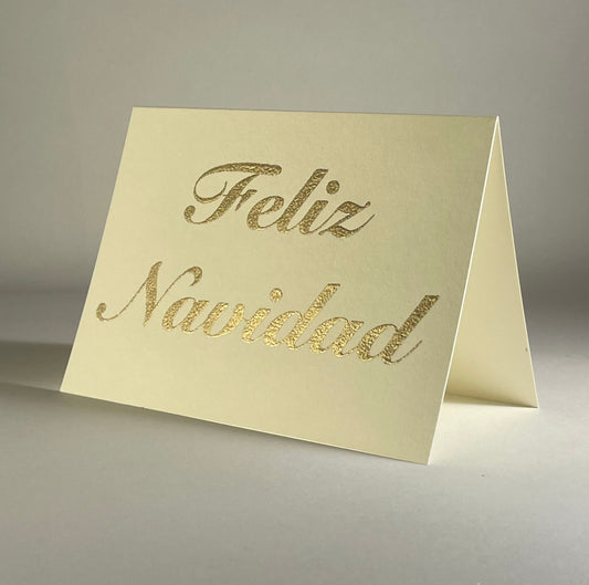Christmas 19 - Feliz Navidad on Ivory