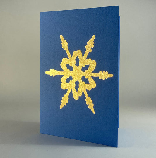 Christmas 3 - Snowflake on Blue