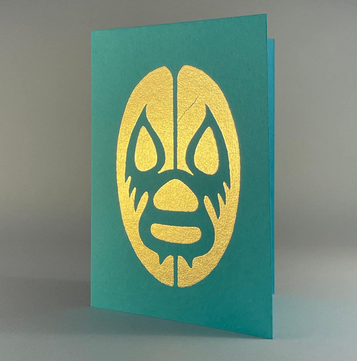 Halloween 4 - Luchador Mask on Blue Raspberry