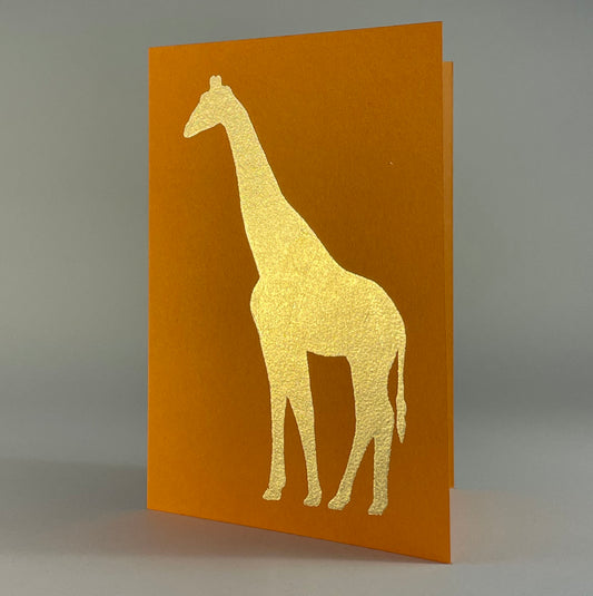 Jungle 3 - Giraffe on Orange Fizz