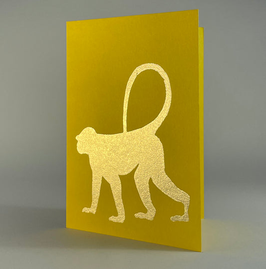 Jungle 4 - Rhesus Monkey on Yellow