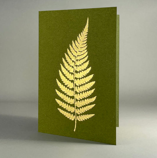 Leaf 28 - Fern Leaf on Jelly Bean Green