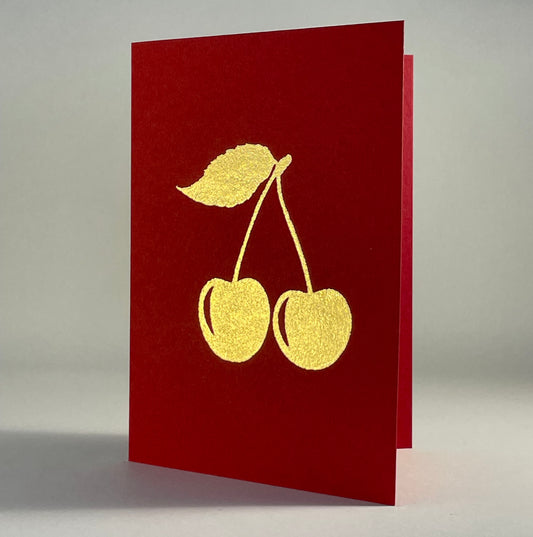 Leaf 31 - Cherries on Red