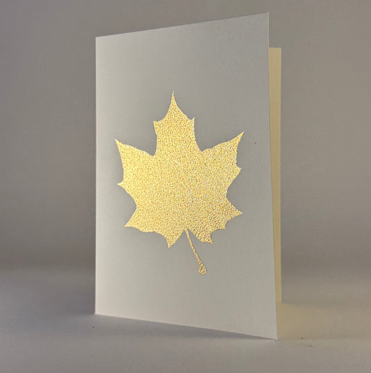 Leaf 33 - Maple Leaf on Ivory