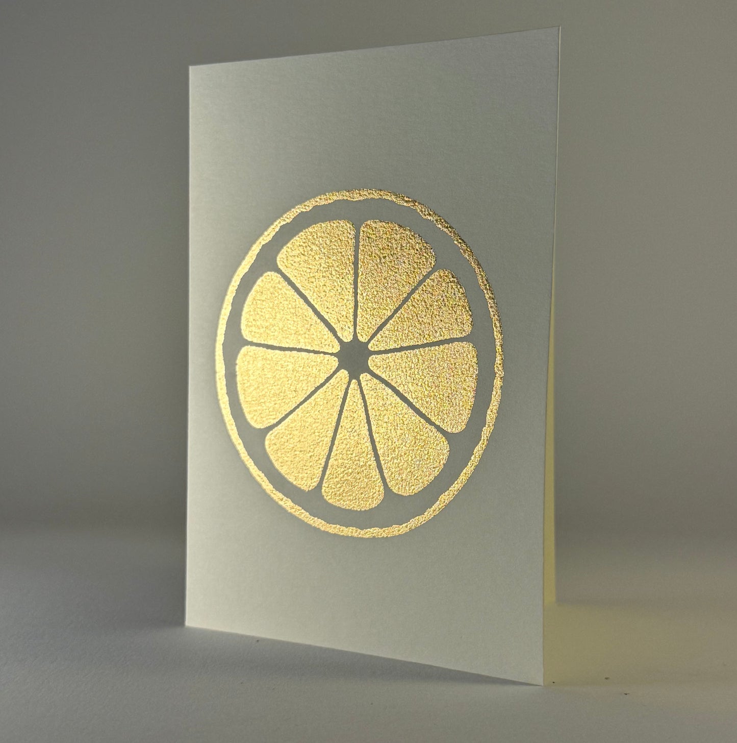 Leaf 35 - Sliced Orange on Ivory