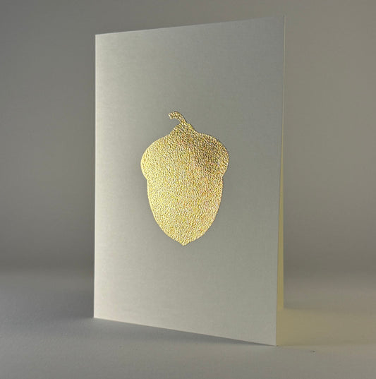 Leaf 39 - Acorn on Ivory