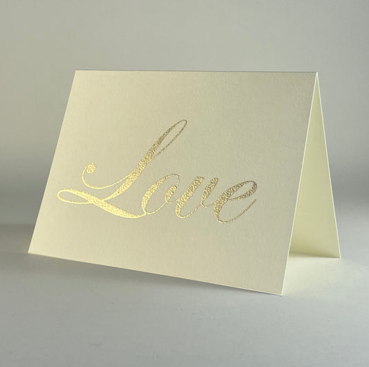 Love 1 - Love Script on Ivory