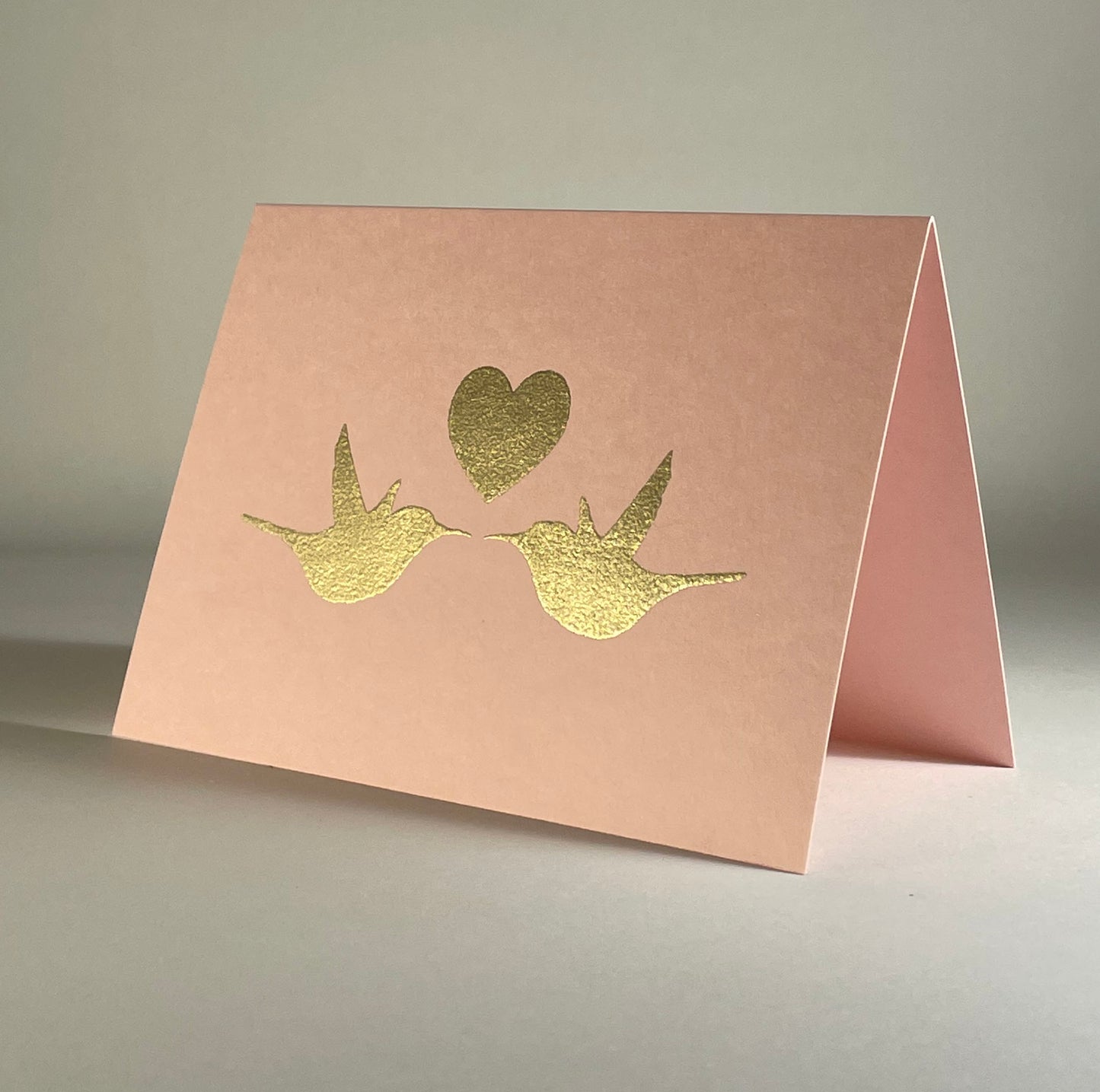 Love 32 - Hummingbirds & Heart on Pink Lemonade