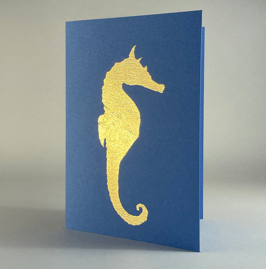 Ocean 2 - Seahorse on Blue