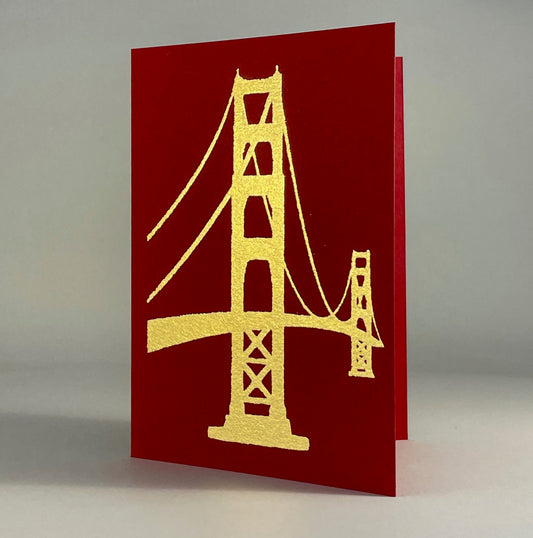 Random 39 - Golden Gate Bridge on Red
